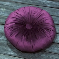 Подушка декоративная круглая 48х48. Цвет: фиолетовый