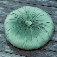 Подушка декоративная круглая 48х48. Цвет: светло-зеленый