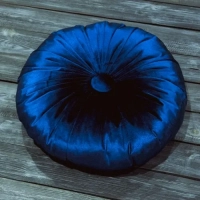 Подушка декоративная круглая 48х48. Цвет: темно-синий